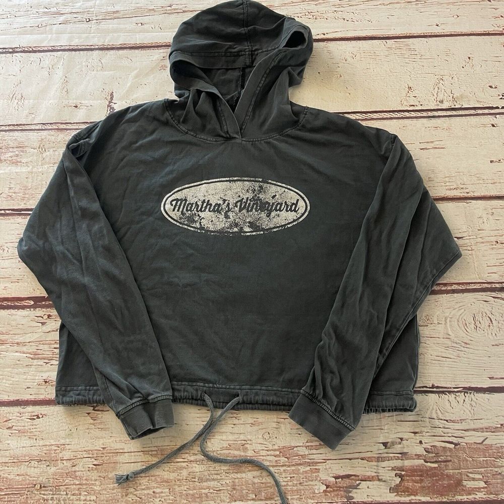 Martha's‎ Vineyard Cropped Hoodie Size Small Women's